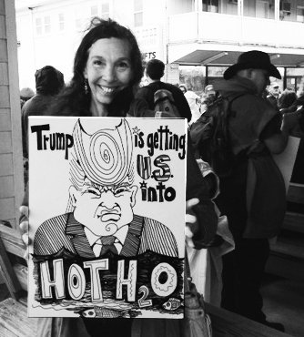 Danasimson.com photo of Dana at the 2016 Rally for science